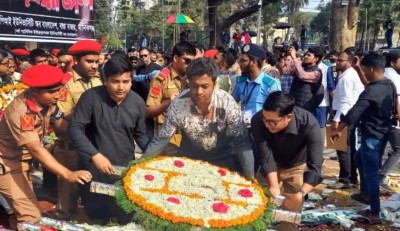 बांग्लादेश में शहीद भाषा नायकों को श्रद्धांजलि दी गई