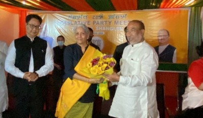 एन बीरेन सिंह दूसरे कार्यकाल के लिए मणिपुर के मुख्यमंत्री बनेंगे : सीतारमण