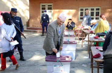 नेपाल के प्रधानमंत्री ने शांतिपूर्ण तरीके से चुनाव संपन्न होने के बाद सभी का शुक्रिया अदा किया