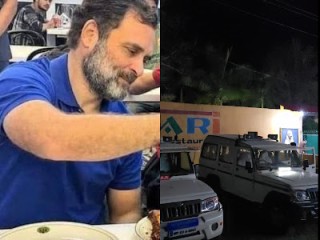 शहडोल: सड़क किनारे ढाबे पर राहुल गांधी ने किया भोजन, मंगलवार सुबह होंगे रवाना