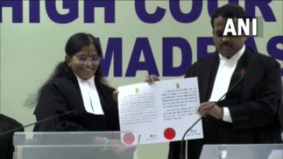 तमिलनाडु: चेन्नई में एडवोकेट लक्ष्मण चंद्रा विक्टोरिया गौरी ने मद्रास उच्च न्यायालय के अतिरिक्त न्यायाधीश के रूप में शपथ लीI