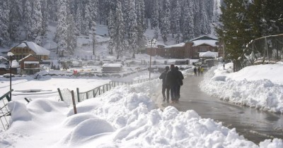 कश्मीर घाटी में न्यूनतम तापमान हिमांक बिंदु से नीचे