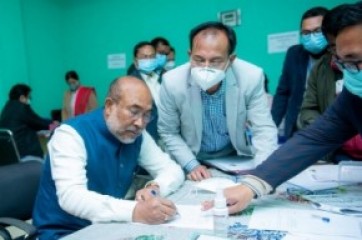 मणिपुर चुनाव : मुख्यमंत्री एन बीरेन सिंह ने नामांकन पत्र दाखिल किया