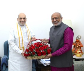 राज्यपाल ने गृह मंत्री अमित शाह से दिल्ली में की मुलाकात