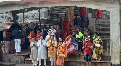 भारत जोड़ो यात्रा: असम कांग्रेस अध्यक्ष भूपेन बोरा ने पत्नी के साथ मां कामाख्या से लिया आशीर्वाद