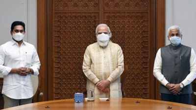 आंध्र प्रदेश के मुख्यमंत्री जगन मोहन रेड्डी ने प्रधानमंत्री नरेंद्र मोदी से मुलाकात की