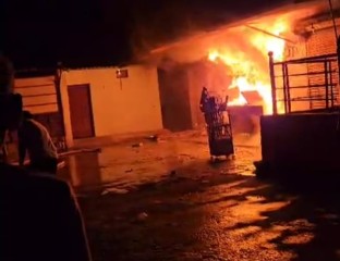 अनूपपुर: किराना दुकान में लगी आग, लाखों का सामान जला