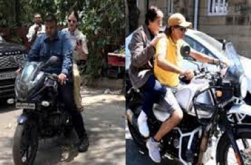 अमिताभ बच्चन, अनुष्का शर्मा को ‘लिफ्ट’ देने वालों पर हेलमेट न पहनने पर लगा जुर्माना