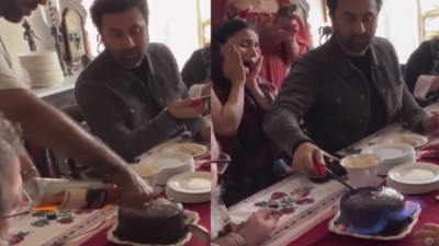 क्रिसमस पर शराब वाला केक काटते समय रणबीर कपूर ने 'जय माता दी' बोला, शिकायत दर्ज