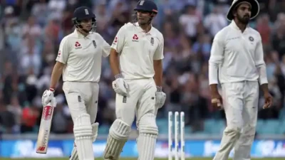 भारत और इंग्लैंड के बीच पांचवें टेस्ट के तीसरे दिन का स्कोर