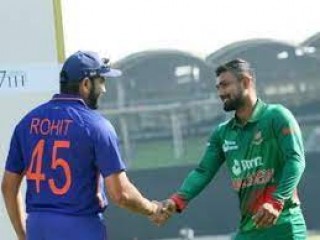 भारत और बांग्लादेश के बीच खेले गये पहले वने का स्कोर