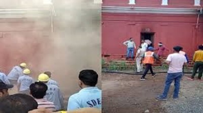 शिवपुरी: शिवपुरी कलेक्ट्रेट परिसर में लगी भीषण आग, कई दस्तावेज जलकर खाक